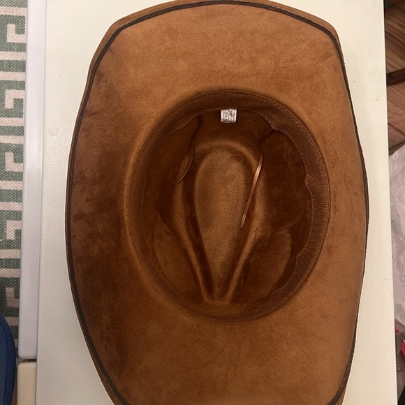 Cowboy Hat with silver/ turquoise band - Picture 10 of 13